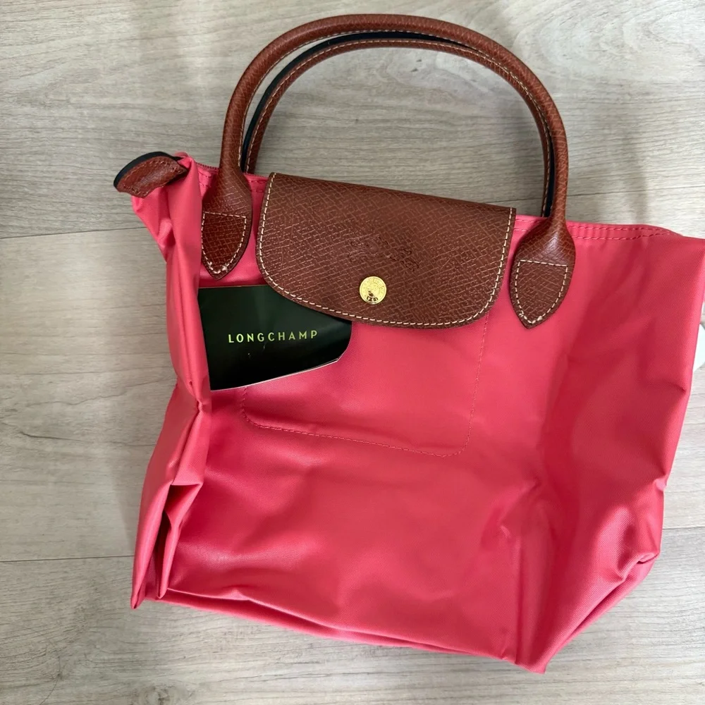 NWT Longchamp Le Pliage Original Small Handbag in Grenadine Pink - Picture 2 of 4